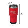 Kép 2/2 - Milwaukee Packout Tumbler 887ml piros