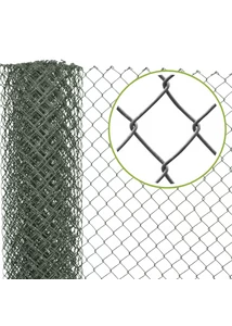 Horganyzott és PVC-bevonatú antracit színű drótfonat tekercs, 150 cm magassággal, 65x65 mm osztással. 1,8 mm vastagságú huzalból készült, PVC-bevonattal együtt 2,75 mm átmérőjű. 25 méteres kiszerelésben, saját gyártású, időjárásálló és tartós drótkerítés 