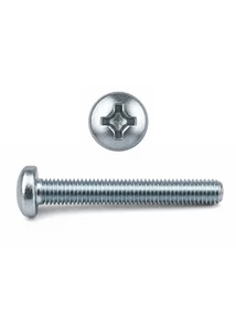 D-fejű kereszthornyos csavar M2x10 mm DIN7985 4.8 horganyzott termék fotó
