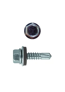Önfúrós hatlapfejű csavar 4,8x19 mm DIN7504/K EPDM alátéttel
