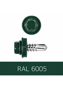 Önfúrós hatlapfejű csavar 4,8x19 DIN7504/K EPDM RAL6005 mohazöld