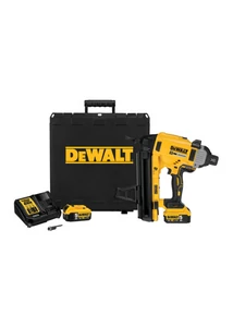Professzionális rögzítés betonban! A DeWalt 18V XR szénkefe nélküli beton szögbelövő 2×5,0 Ah akkumulátorral, töltővel és kofferrel érkezik, vezeték nélküli szabadságot és megbízható teljesítményt kínál.