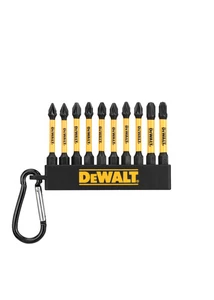 DeWalt FLEXTORQ 10 db-os PZ bitkészlet 57 mm karabínerrel