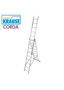 KRAUSE Corda 3x09 fokos alumínium sokcélú létra