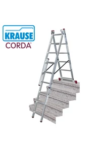 KRAUSE Corda sokcélú létra lépcsőfunkcióval 3x06 fokos