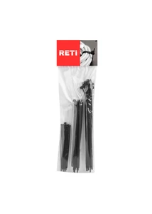 Kábelkötegelő szett fekete 2,5×100/3,6×150/3,6×200 mm (60 db)
