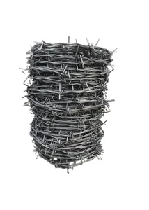 Tüskés huzal 50 m, 2,0/1,8 mm, 12 cm tüsketávolság, horganyzott kivitel