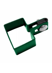 Bilincs 60×40 mm oszlophoz zöld fém vég