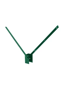 Oszlopra tüskés tartó V 60×40 mm zöld kivitelben