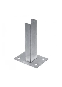 Oszloptartó 60×40 mm horganyzott 25 cm