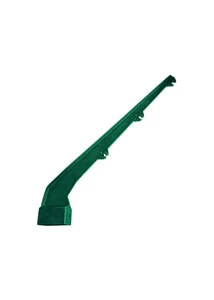 Oszlopra tüskés tartó L 60×40 mm horganyzott PVC zöld RAL6005
