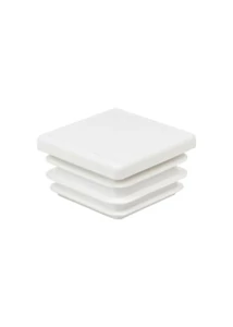 15x15 mm fehér zártszelvénydugó műanyag végzáró elem