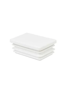 20x30 mm fehér zártszelvénydugó műanyag végzáró elem