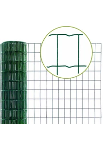 Europlast horganyzott ponthegesztett tekercses kerítés PVC-bevonattal, 120 cm, 100×50 mm osztás, 2,2 mm anyagvastagság, 25 m tekercs