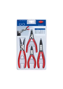 KNIPEX zégergyűrű fogó készlet – 4 részes, belső-külső gyűrűkhöz