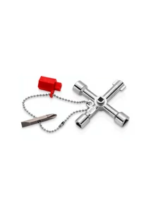 KNIPEX kapcsolószekrény kulcs – 76 mm | 00 11 03 – ipari, többprofilos kivitelben