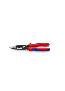 KNIPEX szigetelt szerelőfogó 200 mm – VDE-tanúsítvánnyal, zuhanásbiztosító szemmel, ergonomikus markolattal, 13 82 200 T típus