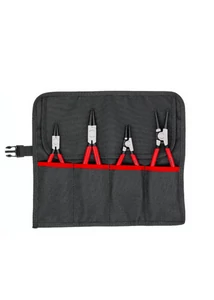 KNIPEX zégergyűrű fogó készlet – belső és külső gyűrűkhöz, 4 részes