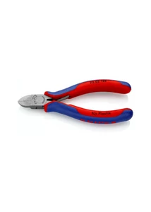 KNIPEX oldalcsípőfogó műanyaghoz – 125 mm, polírozott fejjel, többkomponensű markolattal