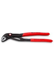 KNIPEX Cobra® QuickSet vízpumpa-fogó 250 mm – gyorsbeállítás, csúszásmentes markolat, 2” csőkapacitás, polírozott fej, szürke foszfátozott kivitel
