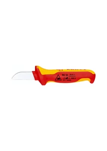KNIPEX szigetelt kábelkés – 190 mm | 98 52 – VDE-tanúsítvánnyal, ergonomikus markolattal