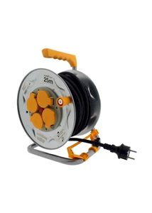 UltraTech kábeldob 25m fém dob kábelvezető H07RN-F 3x1,5 IP44