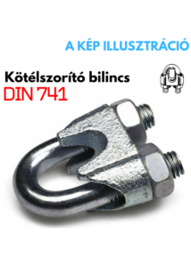 Kötélszorító bilincs 12mm DIN741