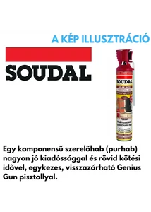 Soudal ablak-ajtó kézi nyári purhab 750ml /Egy komponensű szerelőhab