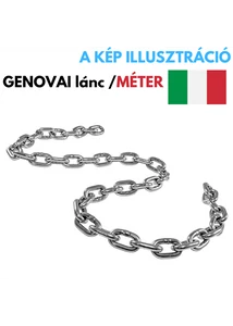 Genovai lánc 4,5 mm (20) horganyzott acélból, 250 kg teherbírással