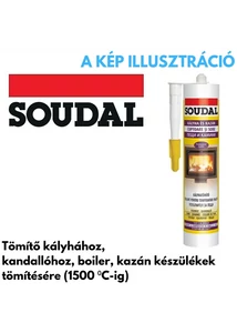 Soudal kályhatömítő 1500fokig 280ml