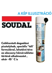 Soudal Profil kézi szerelőhab TÉLI 700ml