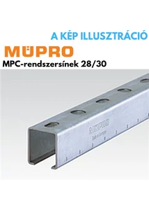 Müpro MPC rendszersín 28/30 3000 mm horganyzott