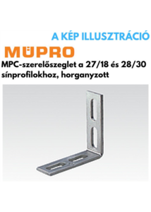 MÜPRO MPC-szerelő szeglet 90fok 27/18-28/30 profilhoz horg.