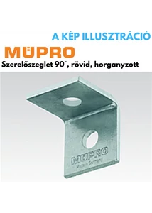 Müpro MPC/MPR rövid szerelő szeglet 90° 38/24, 40/120, 41/21, 41/124 profilhoz