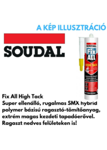 Soudal Fix-All High Tack ragasztó fehér 290ml