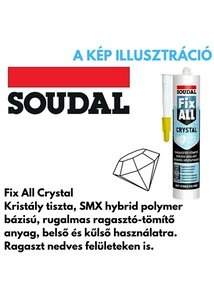 Soudal Fix-All Crystal ragasztó áttetsző 290ml