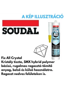 Soudal Fix-All Crystal ragasztó transzparens 290ml