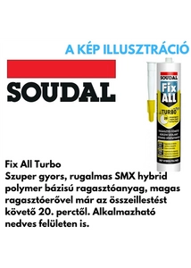 Soudal Fix-Alll Turbo ragasztó fehér 290ml