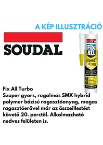 Soudal Fix-All Turbo ragasztó fehér 290ml
