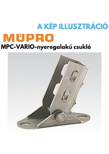 Müpro MPC Vario nyeregalakú rögzítő 38/40–40/80 profilhoz horganyzott