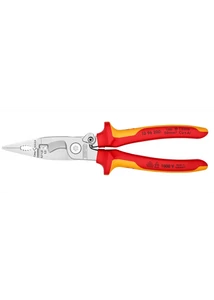Knipex elektromos szigetelt szerelőfogó többkomponensű burkolattal 200mm, átmérő: 15-50mm