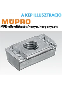 Müpro MPR elfordítható sínanya M8 horganyzott