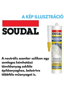 Soudal szilikon szaniter transzparens 280 ml