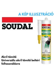 Soudal akriltömítő, festhető fehér 280ml