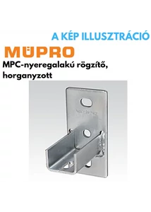 Müpro nyereg alakú rögzítő hosszanti 38/24, 40/80, 41/41 profilhoz horganyzott