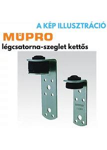 Müpro légcsatorna-szeglet kettős