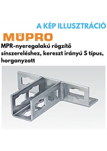 Müpro MPR gyorsrögzítő S+ M12 sarokszereléshez 41/21, 41/124 profilhoz horganyzott