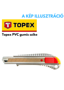 TOPEX PVC tekerős, tördelhető pengés szike 18mm