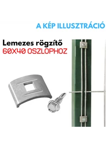 Lemezes rögzítő táblás kerítéshez 4 mm horganyzott