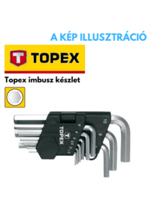 TOPEX imbusz készlet 9 részes 1,5-10mm hosszú